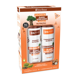 Kit Shampoo + Condicionador Beleza Natural Explosão de Óleos Africanos bn.Explosão em Oferta na Shopee