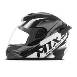Capacete Moto Masculino E Feminino Fechado MX2 Storm Fosco Mixs Viseira Cristal Oferta