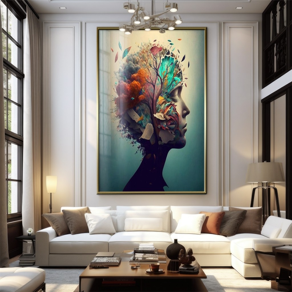 Quadro Decorativo GRANDE Alta Resolução Para Sala Quarto Escritório Quadro Psicologia 2 em Oferta na Shopee