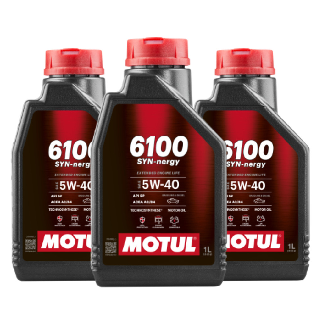 KIT 3 LITROS ÓLEO MOTUL 6100 SYN-NERGY 5W-40 AUTO em Oferta na Shopee