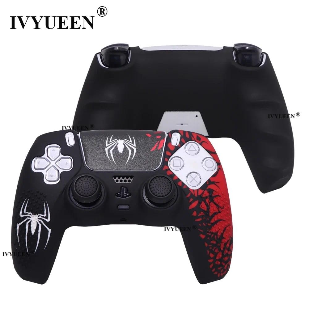 IVYUEEN Pele De Silicone Antiderrapante Para Playstation 5 DualSense PS5 Controlador Capa ...