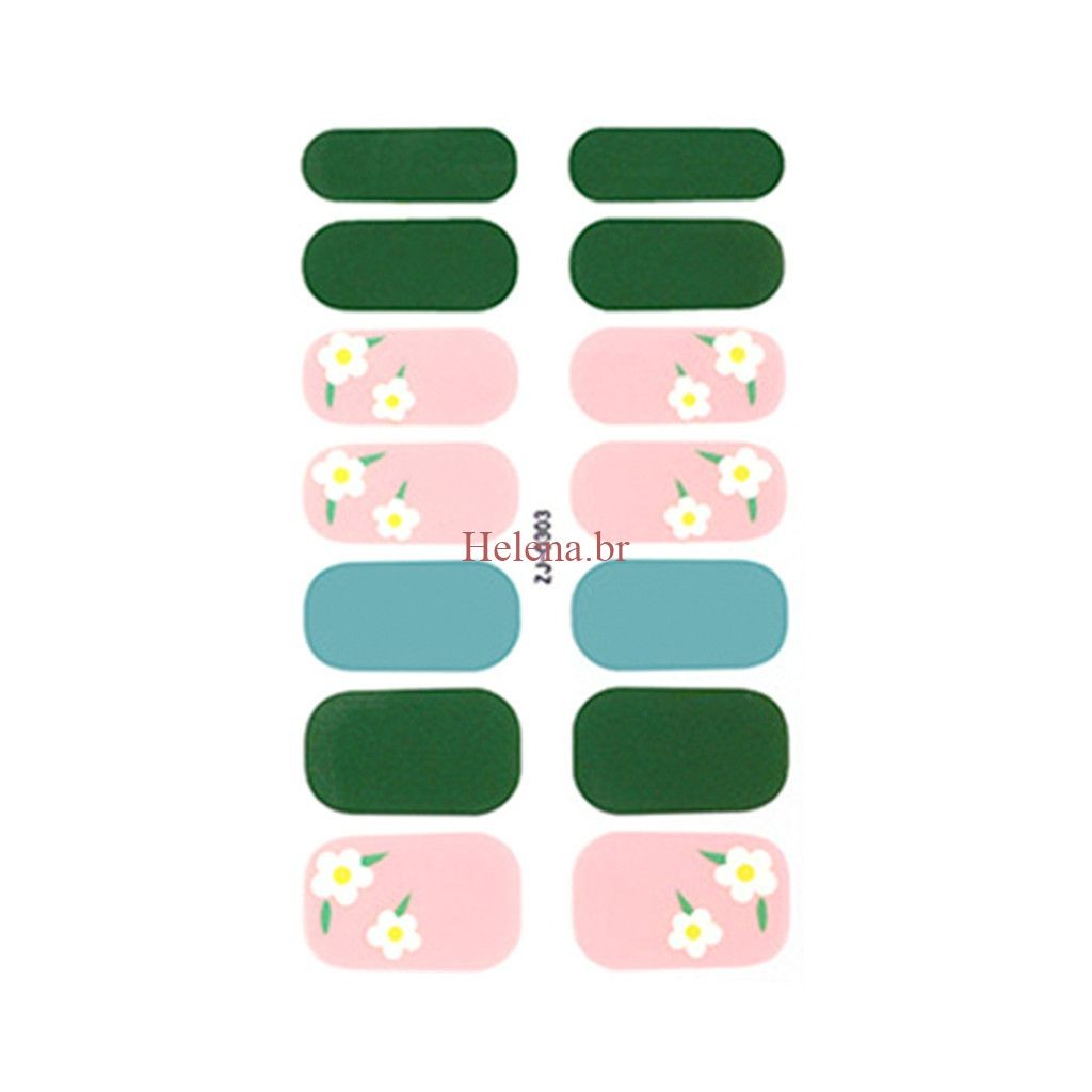 Adesivos 3D para Nail Art Adesivos Europeus e Americanos Práticos Adesivos de Desenho Animado Aconchegantes Adesivos Úteis para Nail Art Adesivo helena_br