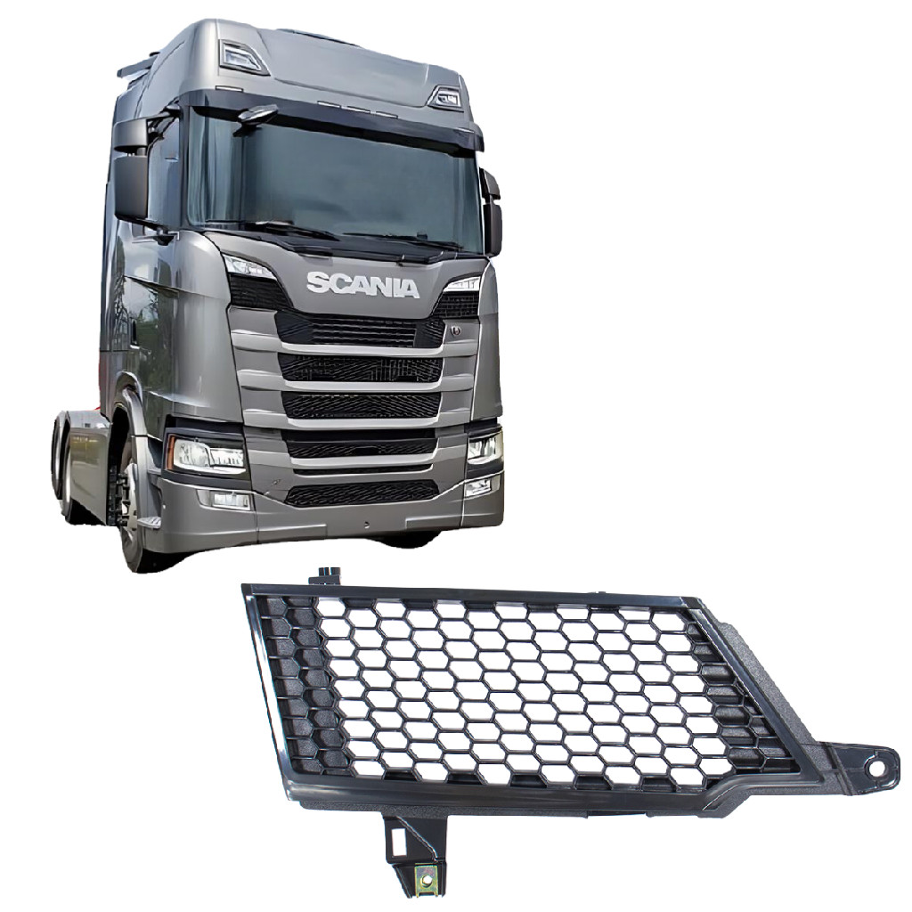 Tela Grade Frontal Lateral Lado Direito Compatível Scania Série S Cabine G