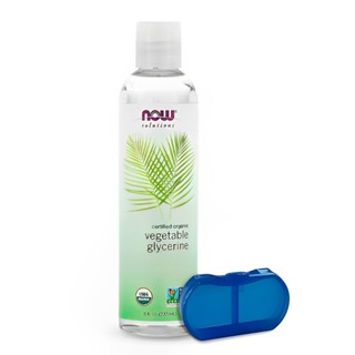 Glicerina Vegetal Orgânica Now Foods 237 ml + Porta Cápsulas em Oferta na Shopee