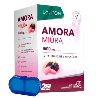 Amora Miúra Premium Lauton 60 Comprimidos + Porta Cápsulas em Oferta na Shopee