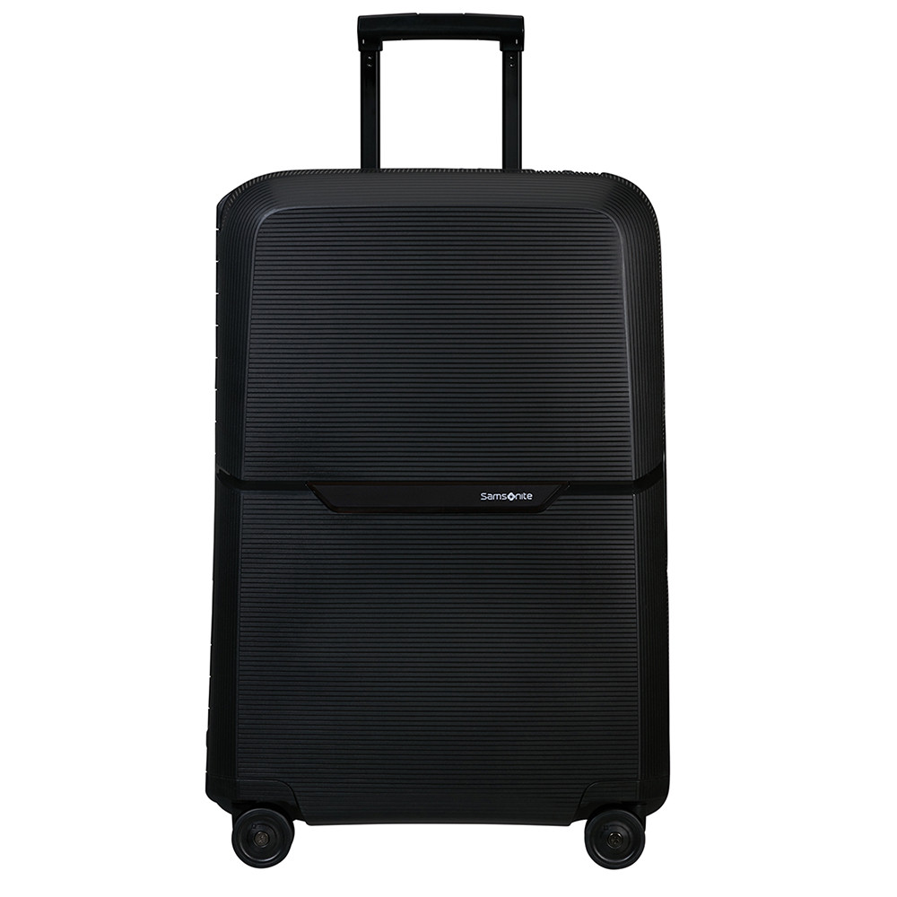 Mala Média Magnum Eco Samsonite Polipropileno Cadeado Tsa 4 Rodas Duplas Giro 360