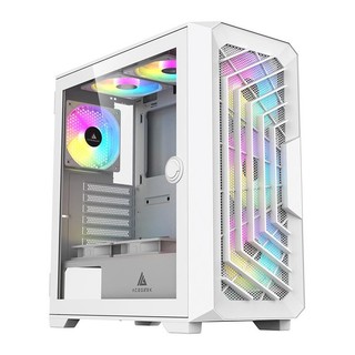 Gabinete Gamer Acegeek Navigator A410, Mid-Tower, Lateral de Vidro, Branco, AG-NAVIGATOR-A410-WH em Oferta na Shopee