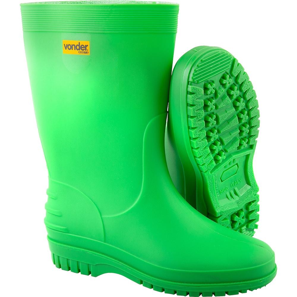 Bota Verde PVC com Forro Tam. 40/41 Vonder