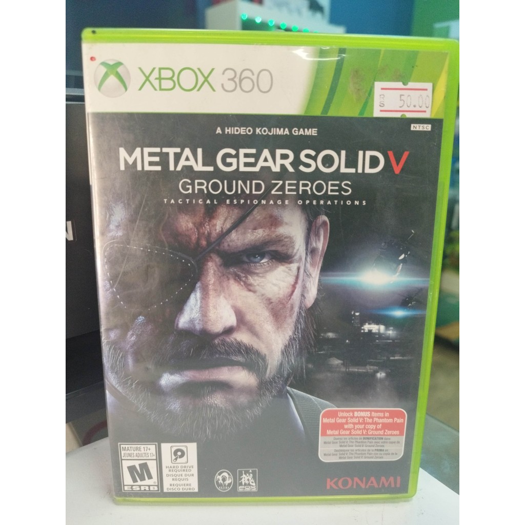 METAL GEAR SOLID V GROUND ZEROES XBOX 360 SEMINOVO