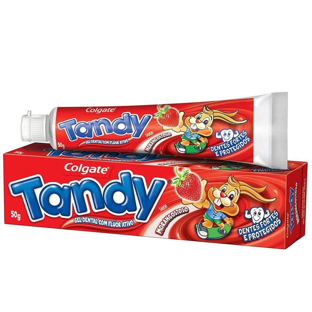 Gel Dental Infantil Tandy Morangostoso Com 50G