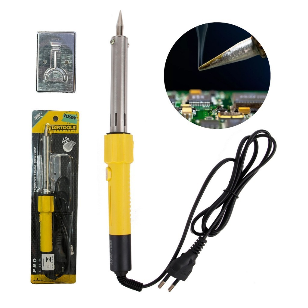 Ferro De Solda 60w Potencia Ajustável Profissional até 480°c Graus 110V-220V em Oferta na Shopee