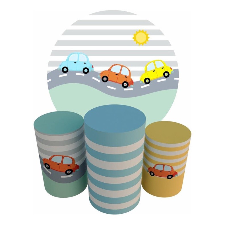 Trio Capas Cilindro + Painel 1,50m Brinquedos em Oferta na Shopee