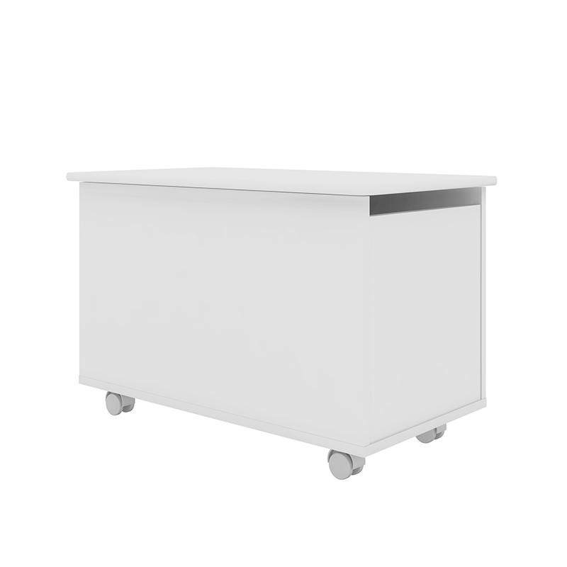 Baú Para Quarto Infantil Com Rodízios Meu Fofinho - Branco