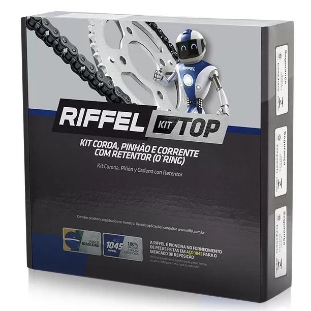KIT TRAÇÃO FAZER 150 2014 2015 2016 2017 2018 2019 2020 2021 YBR 125I FACTOR 2017 2018 2019 2020 2021 COM CORRENTE 126L