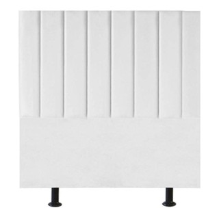 Cabeceira Estofada Cama Box Solteiro 90 Cm Maisa Suede branco em Oferta na Shopee