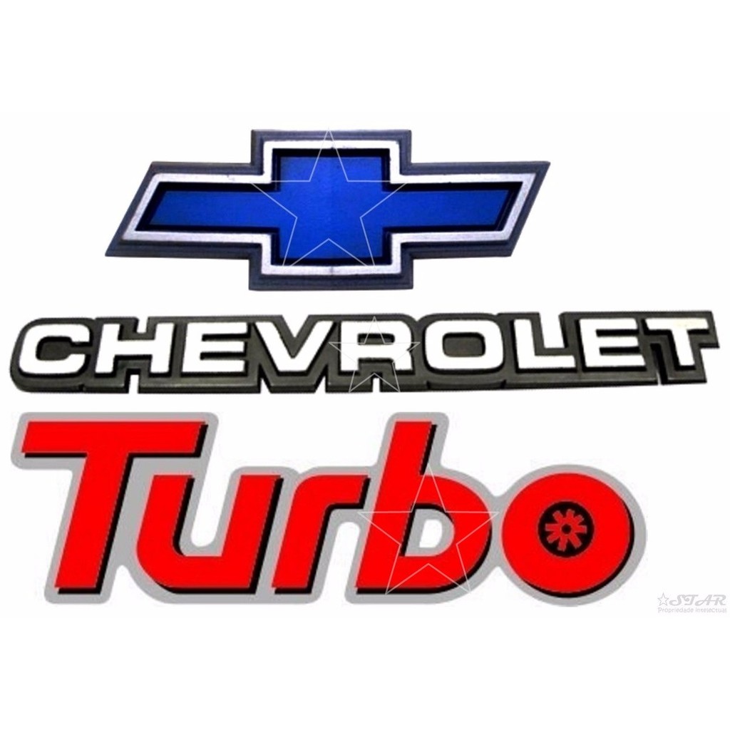 Emblema Chevrolet + Gravata + Turbo - D20 1985 À 1992