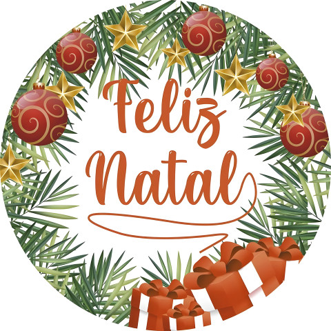 NOVO Painel Festa Infantil Redondo Feliz Natal Guirlanda Enfeites Presentes Vermelhos + Arco, Suporte incluso. Fazemos personalizado com qualquer tema. Confeccionado em Lona fosca, impressão de alta resolução. cenário , p/ Decoração