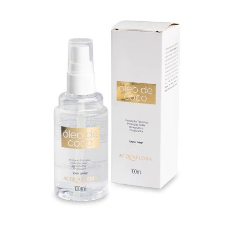 Acquaflora Óleo De Coco Capilar Sol Mar Piscina 100ml Protetor Térmico Umectação