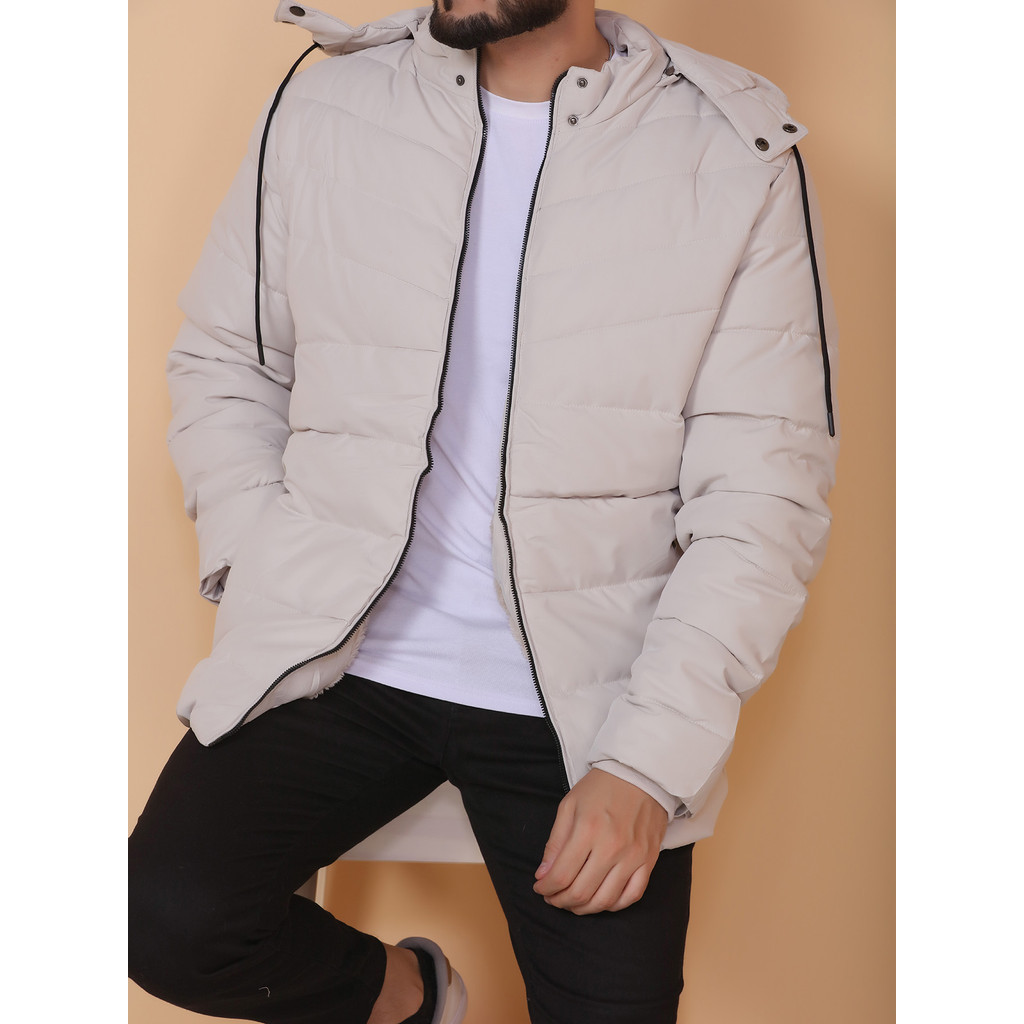Jaqueta Bobo Jacó Bege Corta-vento Masculina Importado C/ Capuz com ziper no bolso em Oferta na Shopee