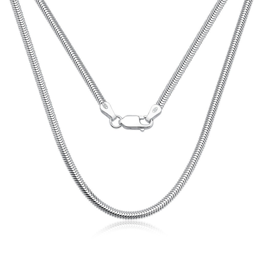 Corrente Feminina de Prata 925 Rabo de Rato Lacraia 2mm em Oferta na Shopee