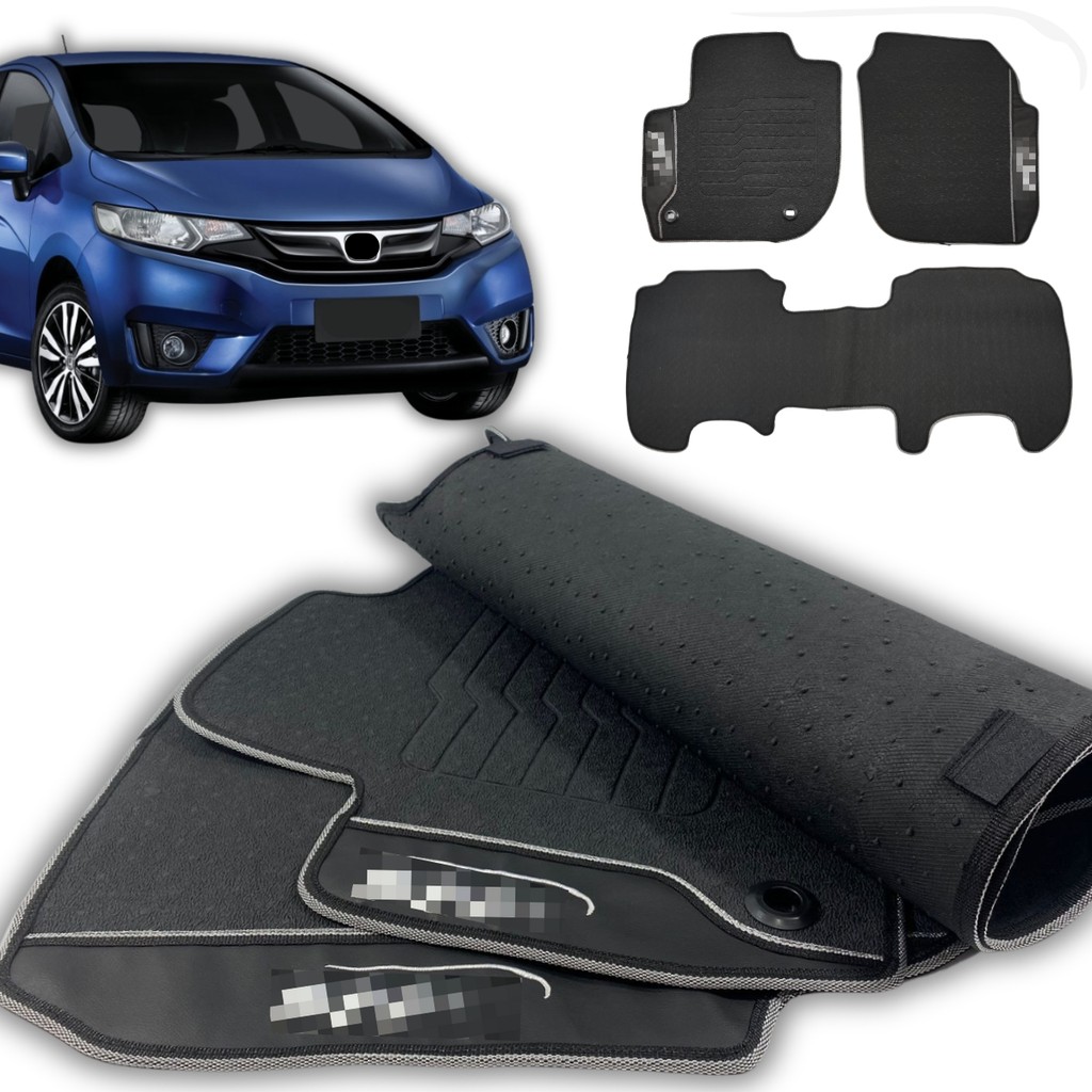 Tapetes Para Carro Fit 2015 2016 2017 2018 a 2024 Traseiro Emborrachado Bordado Personalizado