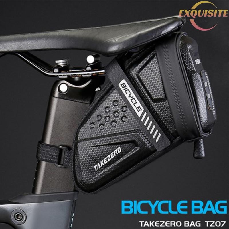 [EL] Moda Bolsa À Prova D'água Alforjes De Bicicleta De Estrada Reflexivo Listrado Ferramenta Titular Acessórios Ferrame