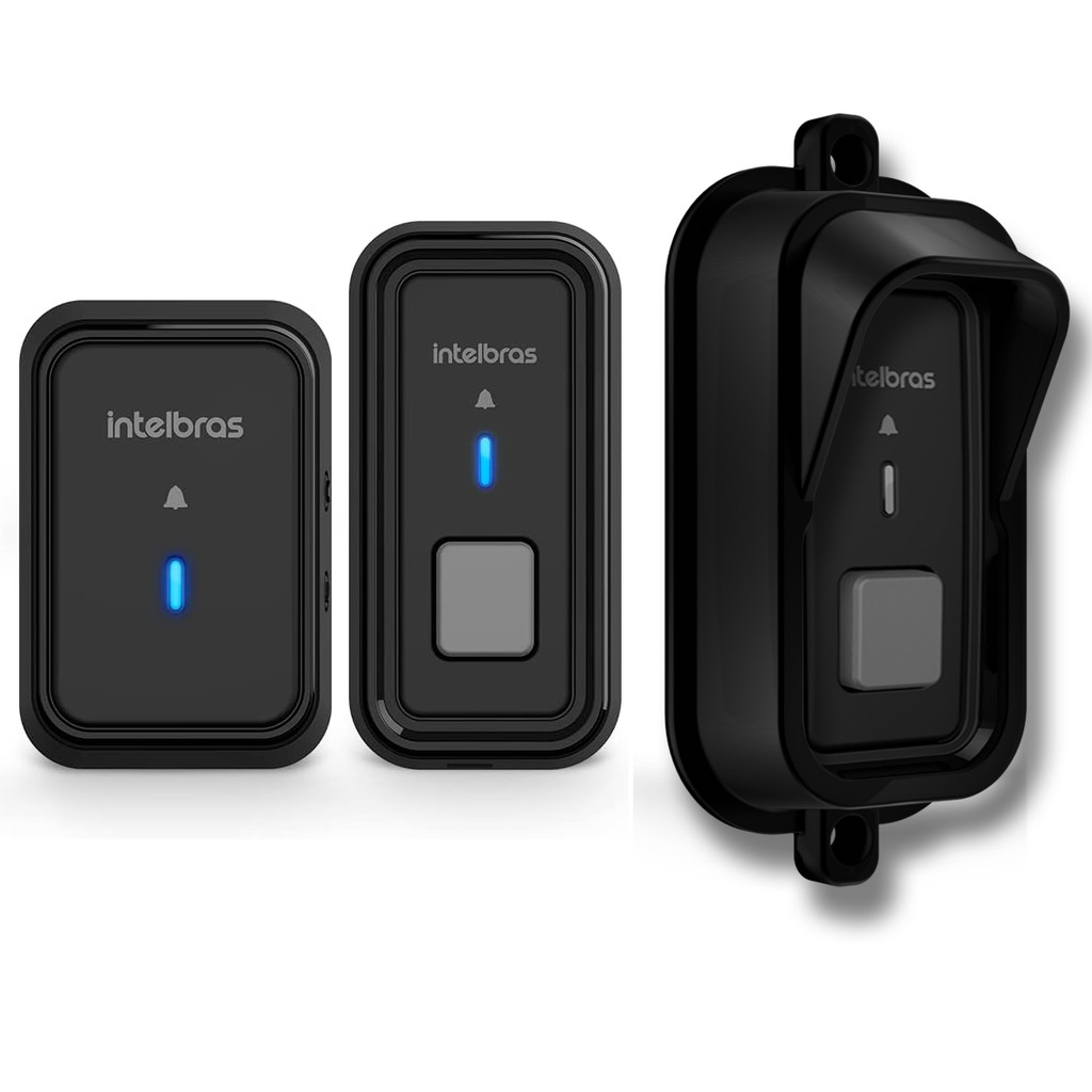 Campainha Sem Fio Com Protetor anti roubo e chuva Intelbras cib101 Distancia 100mt