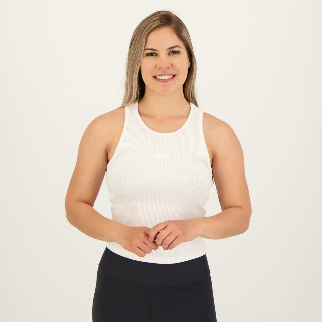 Regata Fila Basic Feminina Branco - Women Clothes