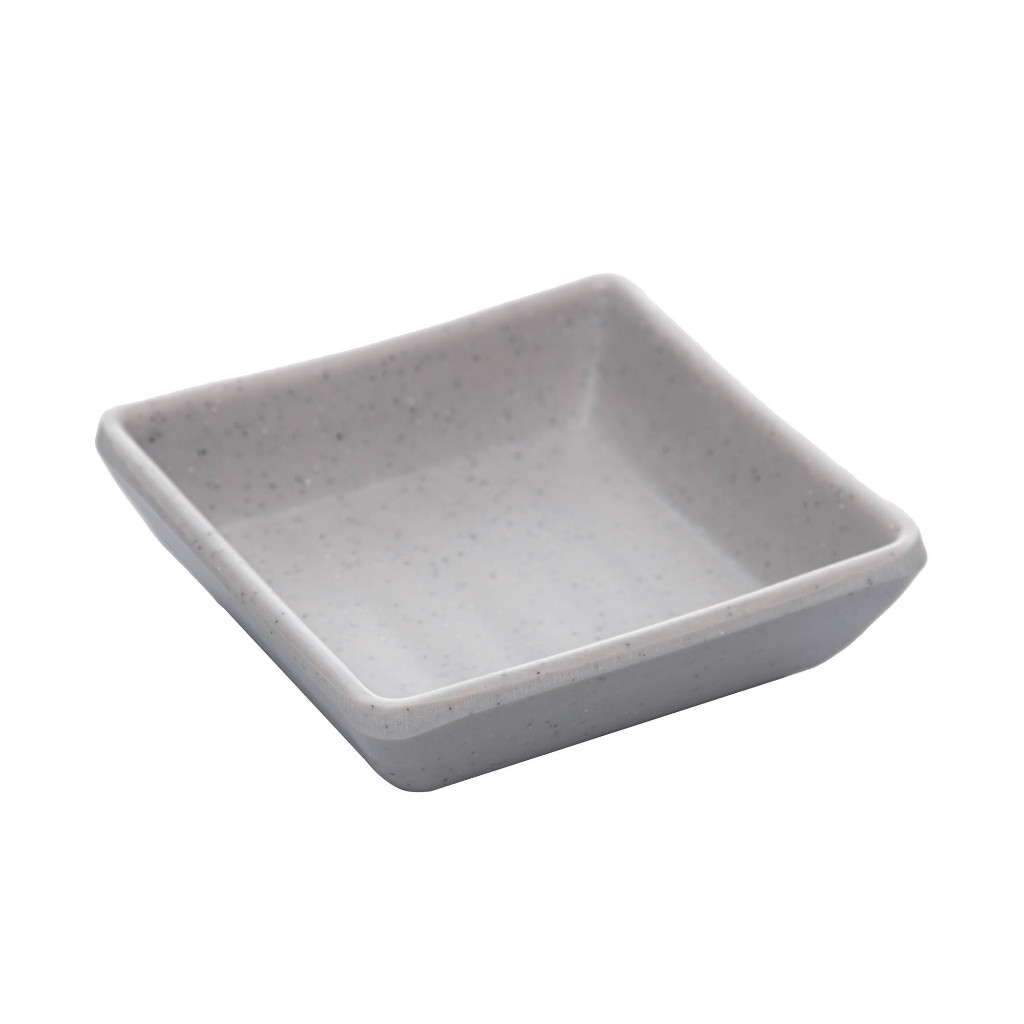 Porta Shoyu Quadrado de Melamina Tóquio Granilite 7cm x 7cm x 2cm Lyor Sushi Louça Japonesa