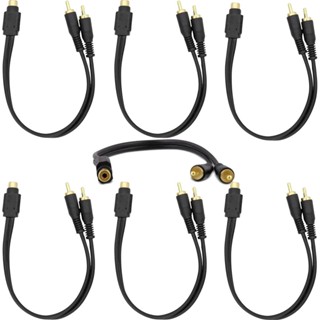 Kit 07 Cabo Rca Y Flexível 2 Macho 1 Fêmea Som Automotivo em Oferta na Shopee