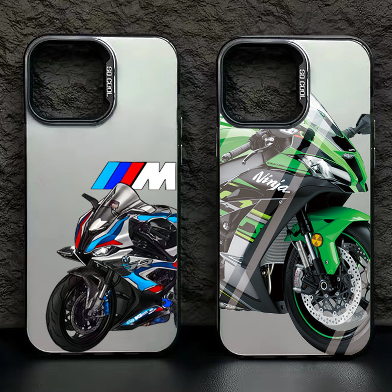 Moda Legal Criativa Capa De Motocicleta Para iPhone 16 15 14 13 12 11 Pro Max XR X XS 7 8 Plus SE2 Trendy Kawasaki Ninja
