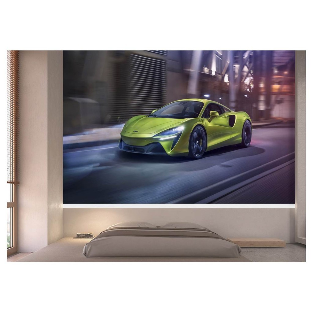 Adesivo de parede carro mclaren esportivo sport corrida estrada papel de parede m² CAR 252