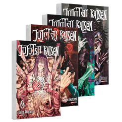Mangá - Jujutsu Kaisen - Kit com as edições 6 a 9 - Batalha dos Feiticeiros - Novo