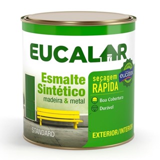 Tinta Esmalte Eucalar Brilhante 900ml Vermelho Goya em Oferta na Shopee