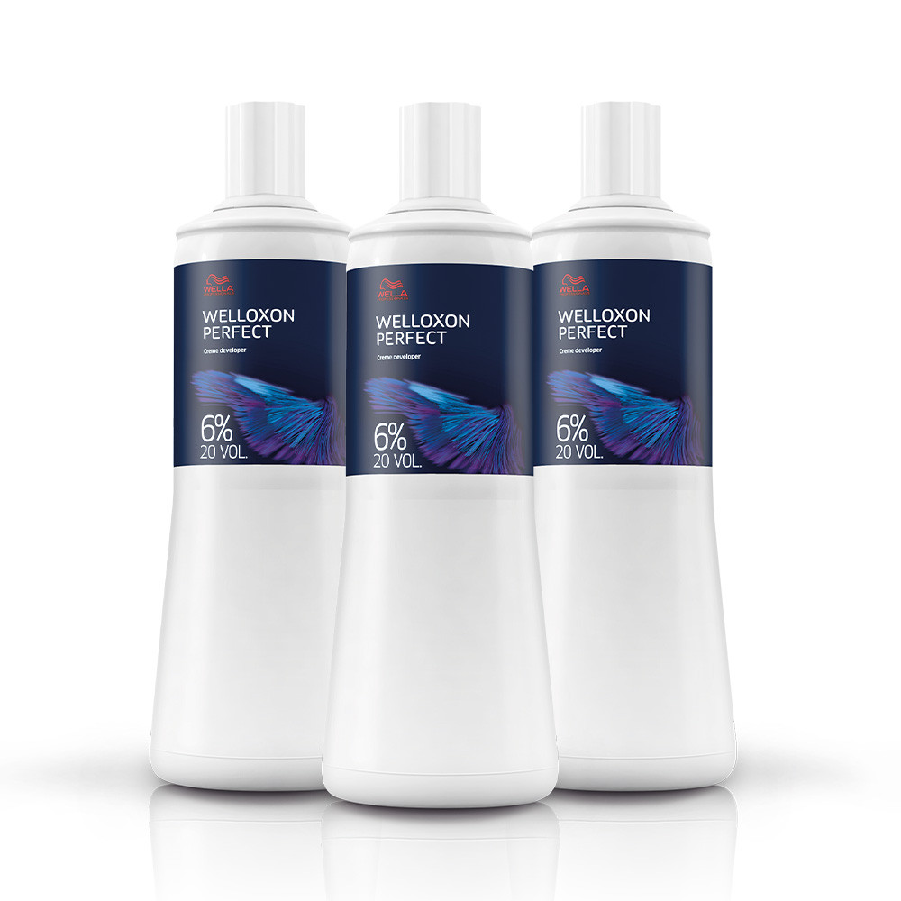 Kit Wella Professionals Welloxon Perfect 6% 20 Volumes - Oxidante  1L (3 unidades) em Oferta na Shopee