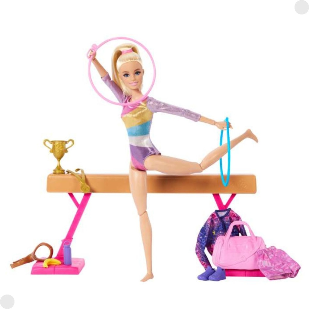 Boneca Articulada Barbie Profissões Ginasta C/ Acessórios HRG52 - Mattel