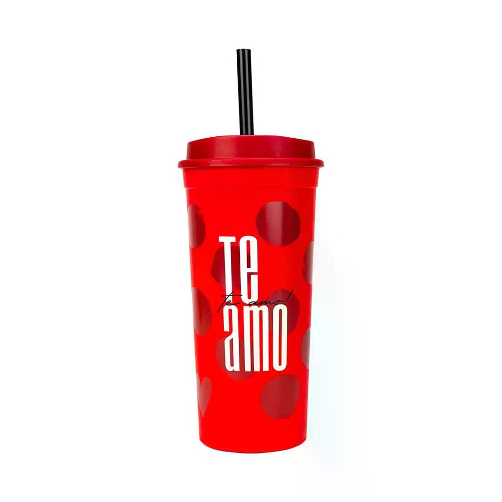 COPO COM CANUDO SLIM - BONS DESEJOS TE AMO UATT