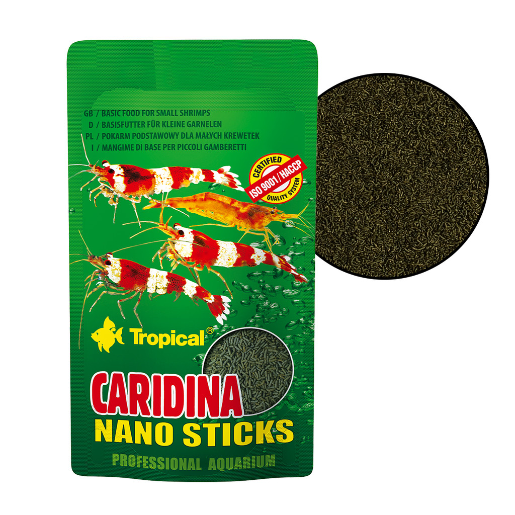 Ração Tropical para Camarões 10g Caridina Nano Sticks