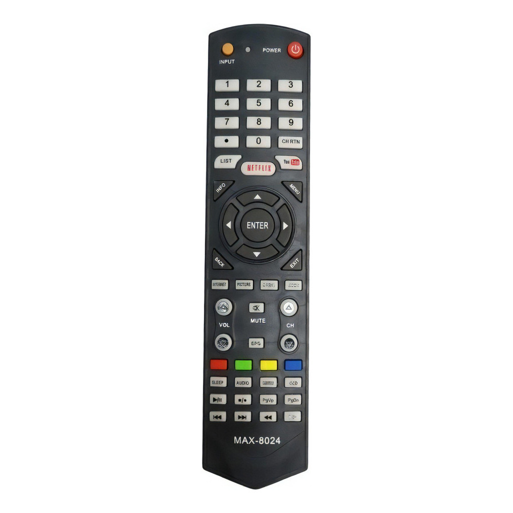 Controle Remoto Sky-8024 Tv Semp Toshiba Netflix/youtube - Substituto Compatível