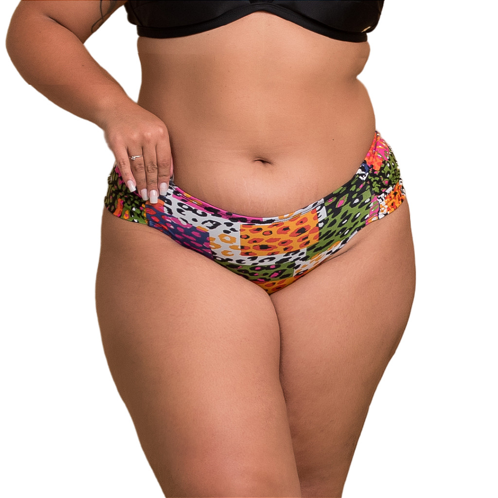 Calca de biquini borboleta plus size Carolgava Moda Praia E Fitness