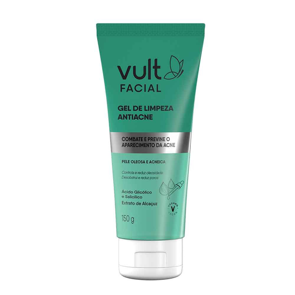 Gel De Limpeza Facial Vult  Antiacne 150g - Beauty