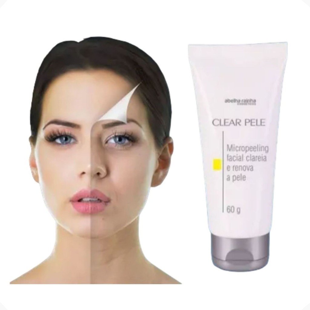 Creme Facial Calmante Ácido Glicólico Clear Pele Abelha Rainha 60g REF 3119