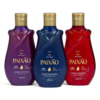 Kit Óleos Corporais Queridinhos Paixão - 3 produtos em Oferta na Shopee