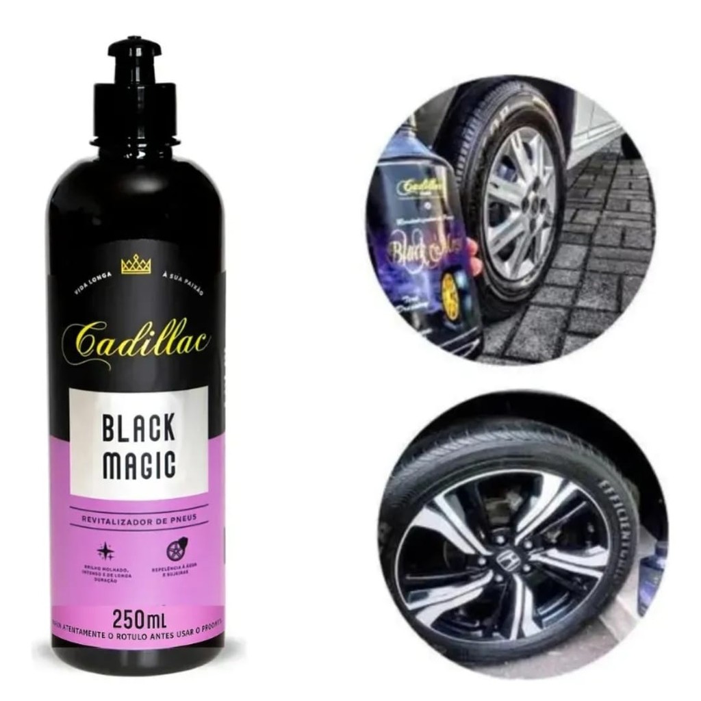 Revitalizador De Pneu Black Magic Cadillac Pretinho 250ml