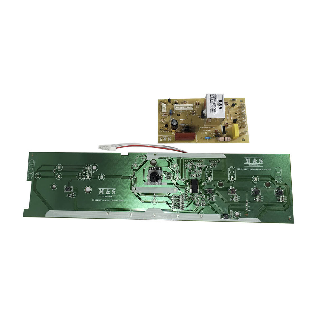 Conjunto Placa De Interface + Potência M&amp;S Para Lavadora Brastemp BWK11 - W10755942