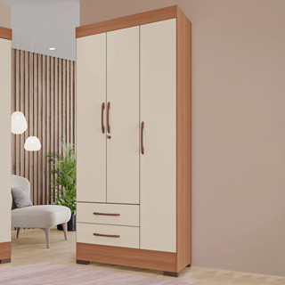 Guarda-Roupas Portofino 100% MDF 3 Portas 2 Gavetas em Oferta na Shopee