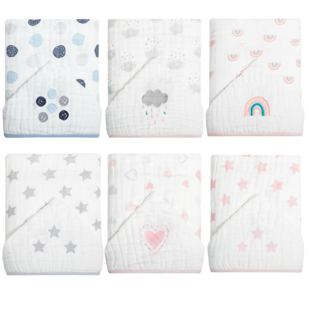 Toalha Banho Infantil Bebe Criança Com Capuz Soft Macia Papi Bordado 90x75cm