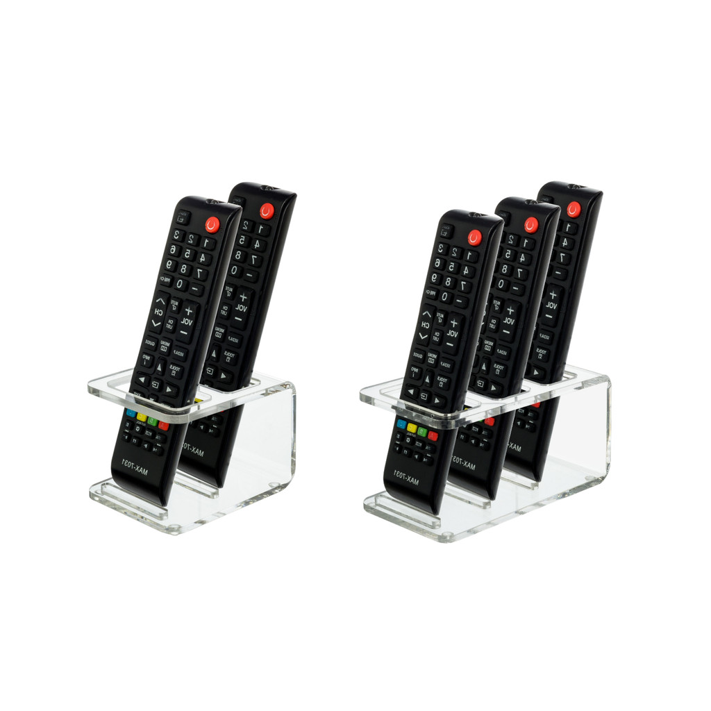 Suporte Controle Remotos com 3 ou 2 Divisórias em Acrílico Sala Organizadora em Oferta na Shopee