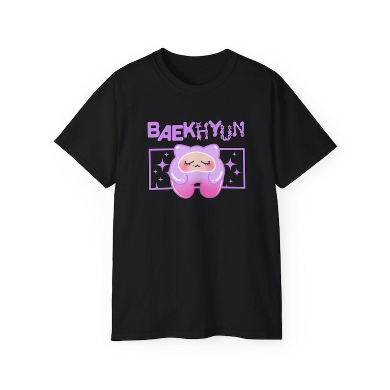 Camiseta Unissex Oversized Plus Size Feminina Masculina Streetwear Baekhyun Reverie World Tour  EXO Kpop Concert Merch