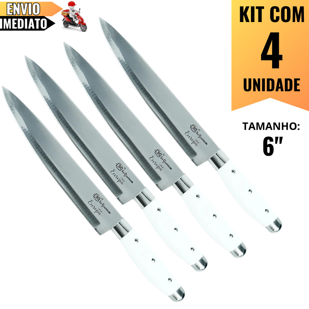 Imagem 4 Facas Profissionais Linha Europa 26.8 cm em Aço Inox – Resistência, Precisão e Qualidade para Chefes de Cozinha